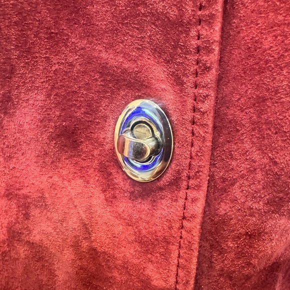 Vintage Dennis Basso Y2K Leather Jacket with matching scarf XXS - Picture 6 of 9